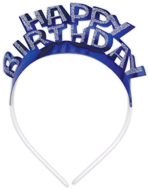 Barevné třpytivé čelenky s textem Happy Birthday 4 ks HAP-06_2.jpg