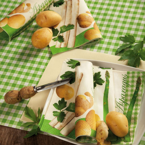 Běhoun na stůl 40 x 490 cm - Retro zelenobílá kostka No. 0200-1212_3.jpg