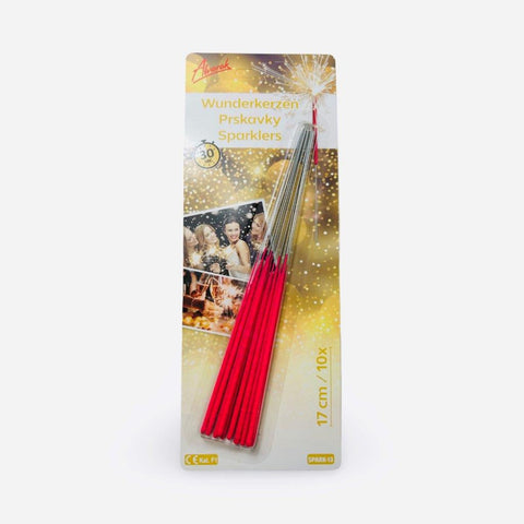 Červené prskavky - 10 ks, doba hoření 30 s (17 cm) SPARK-13_3.jpg