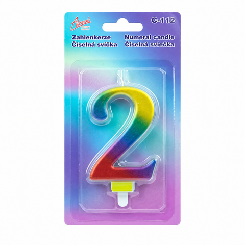 Duhová číselná narozeninová svíčka na dort 2 (9 cm)  C-112_2.png#19030#3d8b70319479