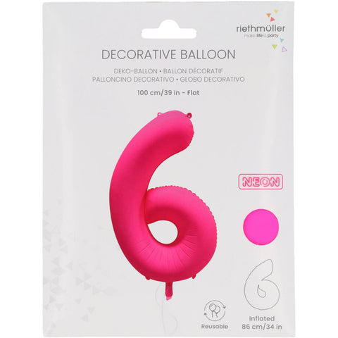 Fóliový balónek číslo 6 neonová růžová 86x70 cm 1ks_bal R_10028_PKG_2.jpg#18593#5524043f0825