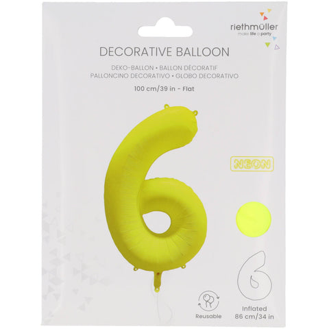 Fóliový balónek číslo 6 neonová žlutá 86x70 cm 1ks_bal R_10041_PKG_2.jpg#18604#d5a67668661f
