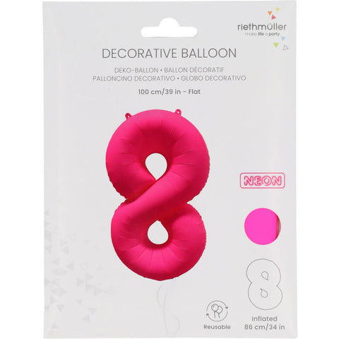 Fóliový balónek číslo 8 neonová růžová 86x70 cm 1ks_bal R_10030_PKG_2.jpg#18595#afadc3ac25cc