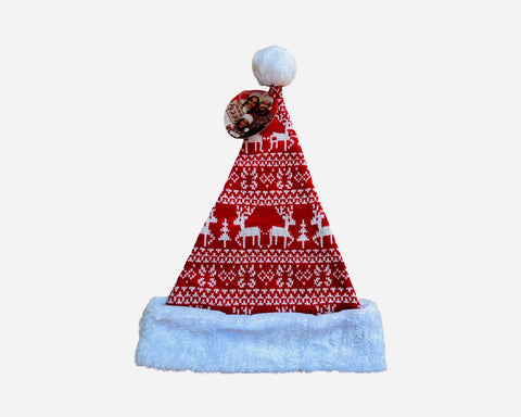 Měkká plyšová čepice SANTA s motivem soba SANTA-5_1.jpg