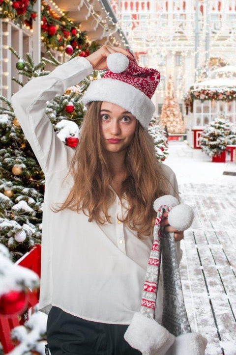 Měkká plyšová čepice SANTA s motivem soba SANTA-5_3.jpg