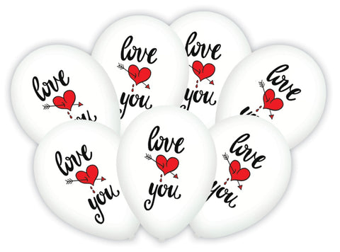 Nafukovací balónky s nápisem I LOVE YOU 7 ks B-29.jpg