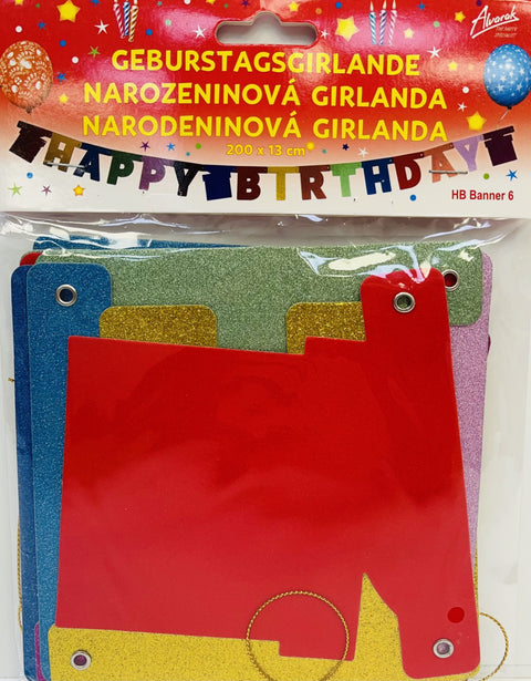 Narozeninová girlanda 200 × 13 cm - Třpytivá HB Banner 6_2.jpg