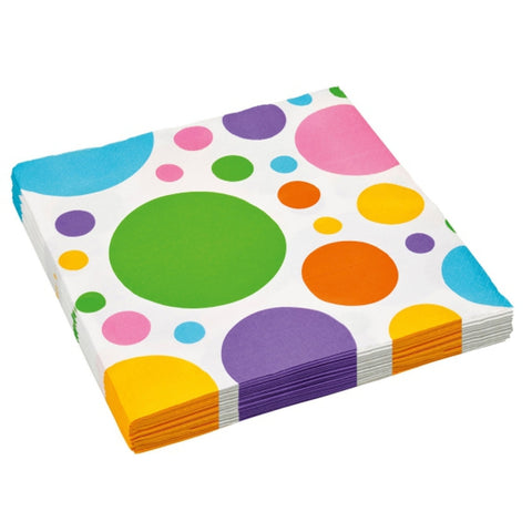 Papírové 2vrstvé ubrousky RAINBOW DOTS 9900144.jpg
