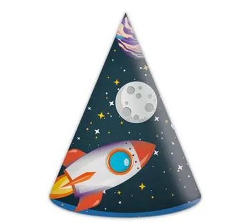 Párty čepičky ROCKET SPACE 6 ks 93738.jpg