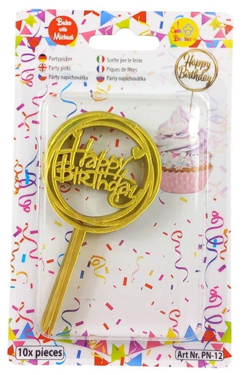 Párty napichovátka HAPPY BIRTHDAY 10cm (10 ks) PN-12_2.jpg