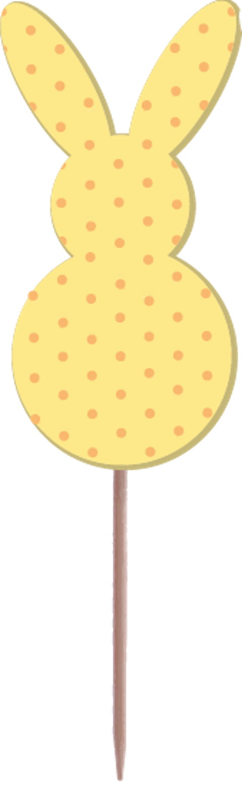 Párty napichovátka Králíček 10cm (10 ks) PN-10_2.png
