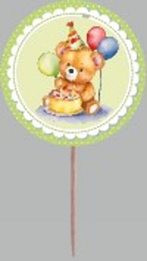 Párty napichovátka Teddy Bear 10cm (10 ks) PN-13_1.jpg
