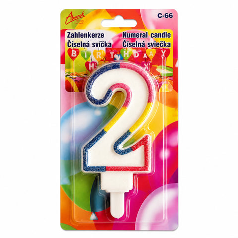 XXL JUMBO narozeninová svíčka číslo 2 (15 cm) C-66_2.png#18959#9b8da7285c67