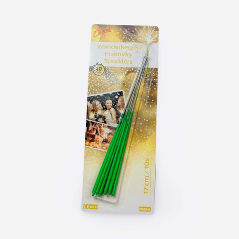 Zelené prskavky - 10 ks, doba hoření 30 s (17 cm) SPARK-15_5.jpg