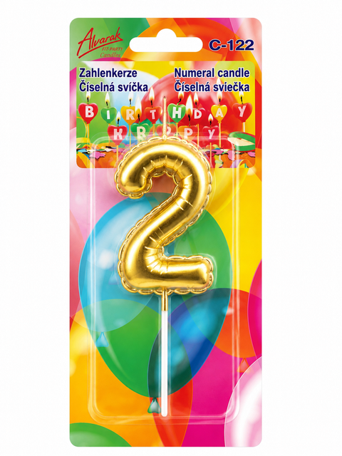 Zlatá balónková číselná svíčka na dort 2 (6 × 3 cm) C-122_2.png#19065#6681289690fa