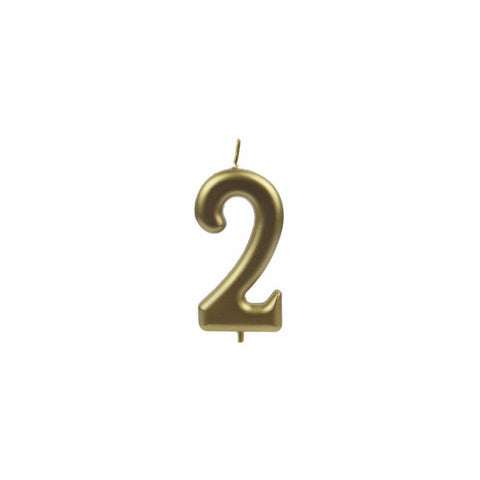Zlatá číselná narozeninová svíčka na dort 2 (9 cm)  C-102_2.jpg