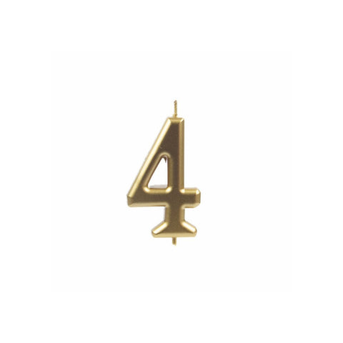 Zlatá číselná narozeninová svíčka na dort 4 (9 cm)  C-104_2.jpg