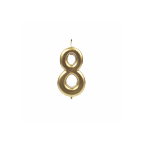 Zlatá číselná narozeninová svíčka na dort 8 (9 cm)  C-108_2.jpg