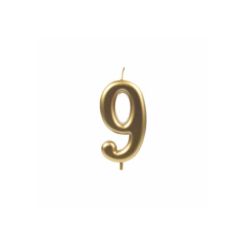 Zlatá číselná narozeninová svíčka na dort 9 (9 cm)  C-109_2.jpg
