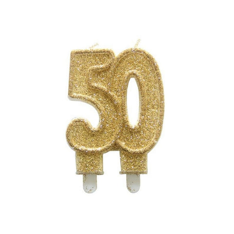 Zlatá třpytivá číselná svíčka 50 (85 mm) C-62_1.jpg